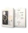 Set Guess GUBPP13LH4EACSK Case+ Charger iPhone 13 Pro black/black hard case 4G Print MagSafe