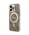 Set Guess GUBPP13LH4EACSW Case+ Charger iPhone 13 Pro brown/brown hard case 4G Print MagSafe