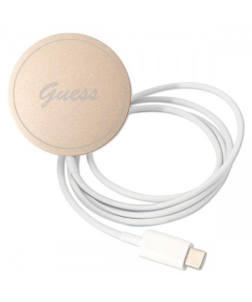Set Guess GUBPP13LH4EACSW Case+ Charger iPhone 13 Pro brown/brown hard case 4G Print MagSafe