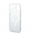 Set Guess GUBPP14SHMEACSK Case+ Charger iPhone 14 6.1" black/black hard case Marble MagSafe