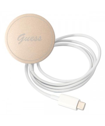 Set Guess GUBPP14SHMEACSK Case+ Charger iPhone 14 6.1" black/black hard case Marble MagSafe