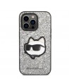 Karl Lagerfeld KLHCP14LG2CPS iPhone 14 Pro 6.1" silver/silver hardcase Glitter Choupette Patch
