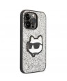 Karl Lagerfeld KLHCP14LG2CPS iPhone 14 Pro 6.1" silver/silver hardcase Glitter Choupette Patch