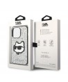 Karl Lagerfeld KLHCP14LG2CPS iPhone 14 Pro 6.1" silver/silver hardcase Glitter Choupette Patch