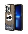 Karl Lagerfeld KLHCP14LLNCHCK iPhone 14 Pro 6.1" black/black hardcase Glitter Choupette Head