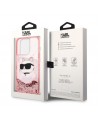Karl Lagerfeld KLHCP14LLNCHCP iPhone 14 Pro 6.1" pink/pink hardcase Glitter Choupette Head