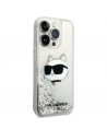 Karl Lagerfeld KLHCP14LLNHCCS iPhone 14 Pro 6.1" silver/silver hardcase Glitter Choupette Head