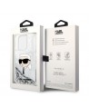 Karl Lagerfeld KLHCP14LLNKHCH iPhone 14 Pro 6.1" silver/silver hardcase Glitter Karl Head