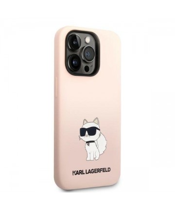Karl Lagerfeld KLHCP14LSNCHBCP iPhone 14 Pro 6.1" hardcase pink/pink Silicone Choupette