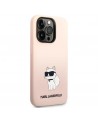 Karl Lagerfeld KLHCP14LSNCHBCP iPhone 14 Pro 6.1" hardcase pink/pink Silicone Choupette
