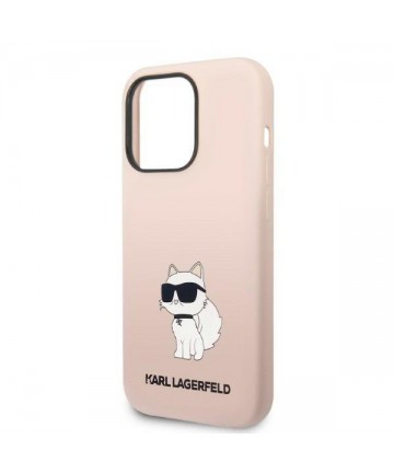 Karl Lagerfeld KLHCP14LSNCHBCP iPhone 14 Pro 6.1" hardcase pink/pink Silicone Choupette