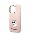 Karl Lagerfeld KLHCP14LSNCHBCP iPhone 14 Pro 6.1" hardcase pink/pink Silicone Choupette