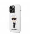 Karl Lagerfeld KLHCP14LSNIKBCH iPhone 14 Pro 6.1" hardcase white/white Silicone Ikonik