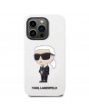 Karl Lagerfeld KLHCP14LSNIKBCH iPhone 14 Pro 6.1" hardcase white/white Silicone Ikonik