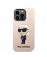 Karl Lagerfeld KLHCP14LSNIKBCP iPhone 14 Pro 6.1" hardcase pink/pink Silicone Ikonik