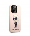 Karl Lagerfeld KLHCP14LSNIKBCP iPhone 14 Pro 6.1" hardcase pink/pink Silicone Ikonik