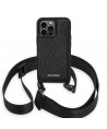 Karl Lagerfeld KLHCP14LSTMMK iPhone 14 Pro 6.1" hardcase black/black Monogram Plaque Logo Strap
