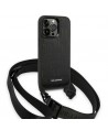 Karl Lagerfeld KLHCP14LSTMMK iPhone 14 Pro 6.1" hardcase black/black Monogram Plaque Logo Strap