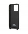 Karl Lagerfeld KLHCP14LSTMMK iPhone 14 Pro 6.1" hardcase black/black Monogram Plaque Logo Strap