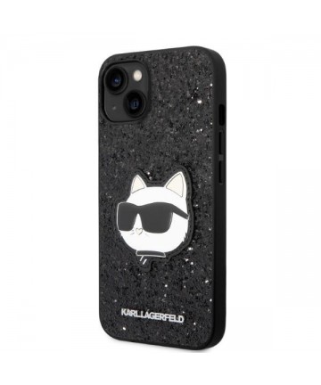 Karl Lagerfeld KLHCP14MG2CPK iPhone 14 Plus 6.7" black/black hardcase Glitter Choupette Patch