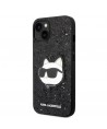 Karl Lagerfeld KLHCP14MG2CPK iPhone 14 Plus 6.7" black/black hardcase Glitter Choupette Patch