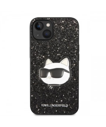 Karl Lagerfeld KLHCP14MG2CPK iPhone 14 Plus 6.7" black/black hardcase Glitter Choupette Patch