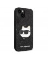 Karl Lagerfeld KLHCP14MG2CPK iPhone 14 Plus 6.7" black/black hardcase Glitter Choupette Patch