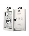 Karl Lagerfeld KLHCP14MG2CPS iPhone 14 Plus 6.7" silver/silver hardcase Glitter Choupette Patch