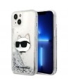 Karl Lagerfeld KLHCP14MLNHCCS iPhone 14 Plus 6.7" silver/silver hardcase Glitter Choupette Head