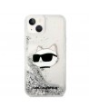 Karl Lagerfeld KLHCP14MLNHCCS iPhone 14 Plus 6.7" silver/silver hardcase Glitter Choupette Head