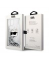 Karl Lagerfeld KLHCP14MLNHCCS iPhone 14 Plus 6.7" silver/silver hardcase Glitter Choupette Head