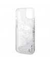 Karl Lagerfeld KLHCP14MLNKHCH iPhone 14 Plus 6.7" silver/silver hardcase Glitter Karl Head