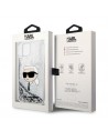 Karl Lagerfeld KLHCP14MLNKHCH iPhone 14 Plus 6.7" silver/silver hardcase Glitter Karl Head
