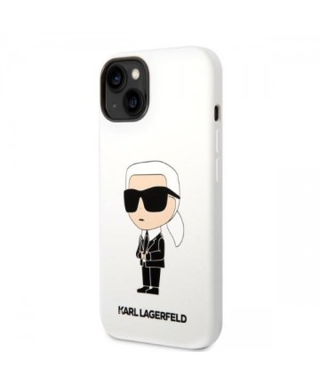 Karl Lagerfeld KLHCP14MSNIKBCH iPhone 14 Plus 6.7" hardcase white/white Silicone Ikonik