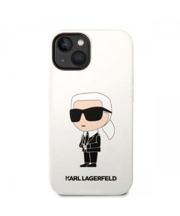 Karl Lagerfeld KLHCP14MSNIKBCH iPhone 14 Plus 6.7" hardcase white/white Silicone Ikonik