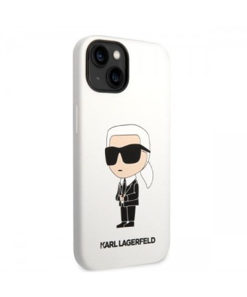 Karl Lagerfeld KLHCP14MSNIKBCH iPhone 14 Plus 6.7" hardcase white/white Silicone Ikonik