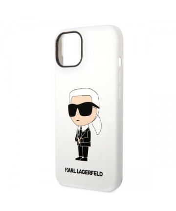 Karl Lagerfeld KLHCP14MSNIKBCH iPhone 14 Plus 6.7" hardcase white/white Silicone Ikonik