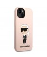 Karl Lagerfeld KLHCP14MSNIKBCP iPhone 14 Plus 6.7" hardcase pink/pink Silicone Ikonik
