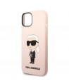 Karl Lagerfeld KLHCP14MSNIKBCP iPhone 14 Plus 6.7" hardcase pink/pink Silicone Ikonik
