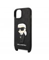 Karl Lagerfeld KLHCP14MSTKMK iPhone 14 Plus 6.7" black/black hardcase Monogram Ikonik Patch