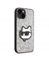 Karl Lagerfeld KLHCP14SG2CPS iPhone 14 6.1" silver/silver hardcase Glitter Choupette Patch