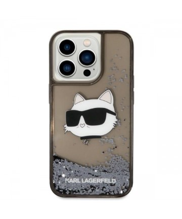 Karl Lagerfeld KLHCP14XLNCHCK iPhone 14 Pro Max 6.7" black/black hardcase Glitter Choupette Head