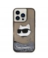 Karl Lagerfeld KLHCP14XLNCHCK iPhone 14 Pro Max 6.7" black/black hardcase Glitter Choupette Head