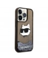 Karl Lagerfeld KLHCP14XLNCHCK iPhone 14 Pro Max 6.7" black/black hardcase Glitter Choupette Head