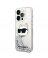 Karl Lagerfeld KLHCP14XLNHCS iPhone 14 Pro Max 6.7" silver/silver hardcase Glitter Choupette Head