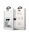 Karl Lagerfeld KLHCP14XLNHCS iPhone 14 Pro Max 6.7" silver/silver hardcase Glitter Choupette Head