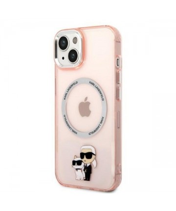 Karl Lagerfeld KLHMP14MHNKCIP iPhone 14 Plus 6.7" hardcase pink/pink Iconic Karl&Choupette Magsafe