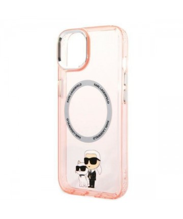 Karl Lagerfeld KLHMP14MHNKCIP iPhone 14 Plus 6.7" hardcase pink/pink Iconic Karl&Choupette Magsafe