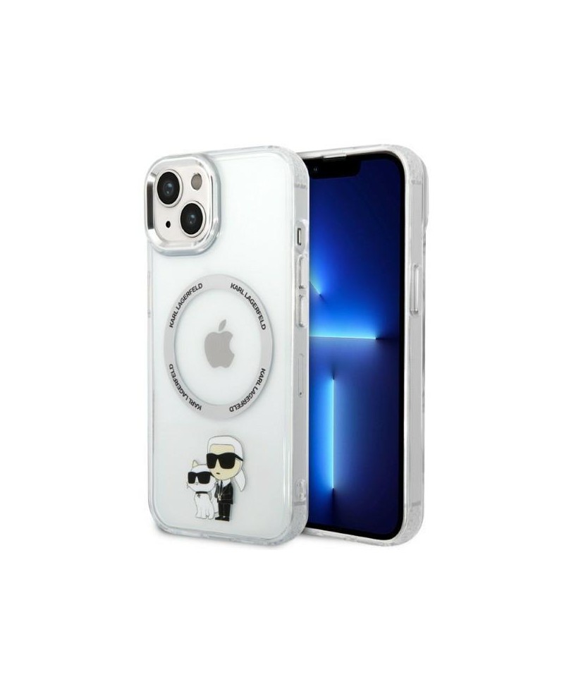 Karl Lagerfeld KLHMP14MHNKCIT iPhone 14 Plus 6.7" hardcase transparent Iconic Karl&Choupette Magsafe