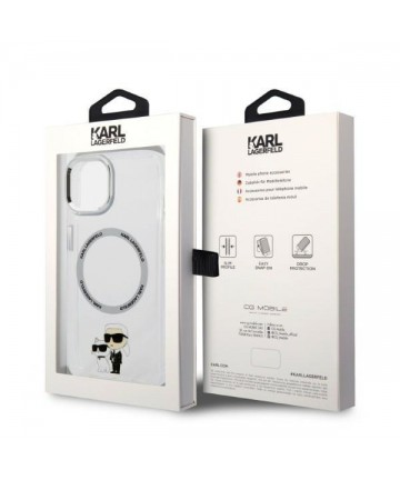 Karl Lagerfeld KLHMP14MHNKCIT iPhone 14 Plus 6.7" hardcase transparent Iconic Karl&Choupette Magsafe